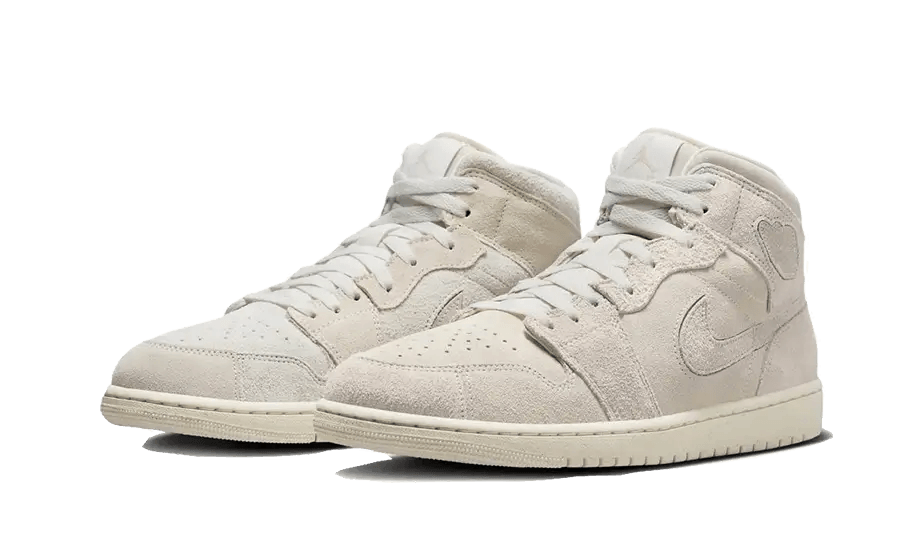 Air Jordan 1 Mid Craft Suede Ivory - Exclufy