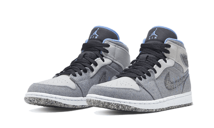 Air Jordan 1 Mid Crater Grey University Blue - Exclufy