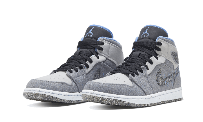 Air Jordan 1 Mid Crater Grey University Blue - Exclufy