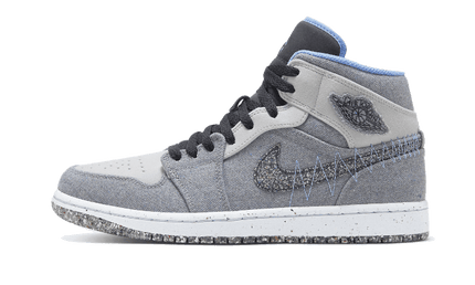 Air Jordan 1 Mid Crater Grey University Blue - Exclufy