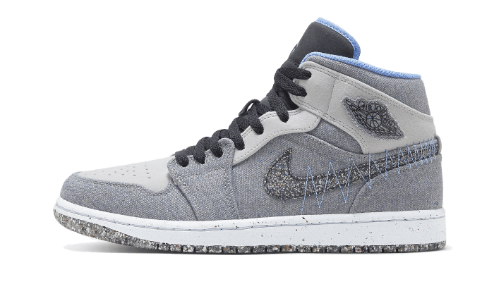 Air Jordan 1 Mid Crater Grey University Blue - Exclufy