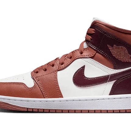 Air Jordan 1 Mid Dusty Peach Night Maroon - Exclufy