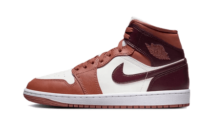 Air Jordan 1 Mid Dusty Peach Night Maroon - Exclufy