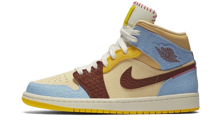 Air Jordan 1 Mid Fearless Maison Château Rouge - Exclufy