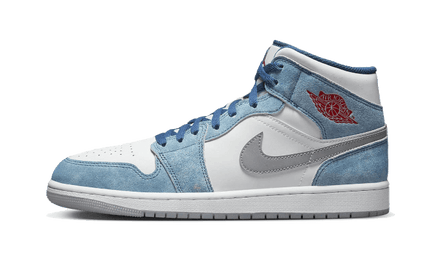 Air Jordan 1 Mid French Blue Fire Red - Exclufy