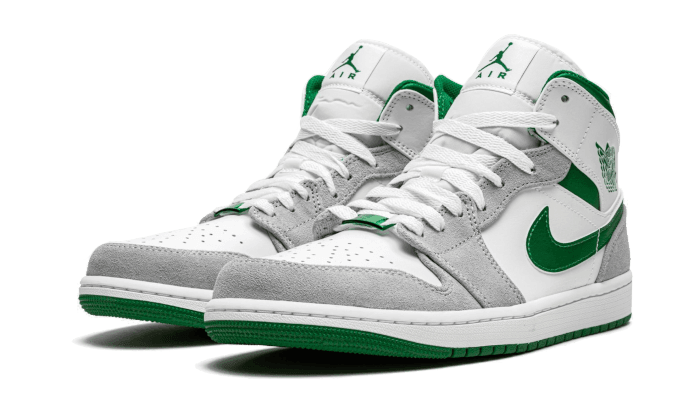 Air Jordan 1 Mid Grey Green - Exclufy