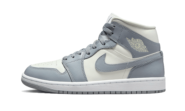 Air Jordan 1 Mid Grey Sail - Exclufy