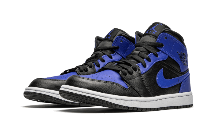 Air Jordan 1 Mid Hyper Royal Tumbled Leather - Exclufy