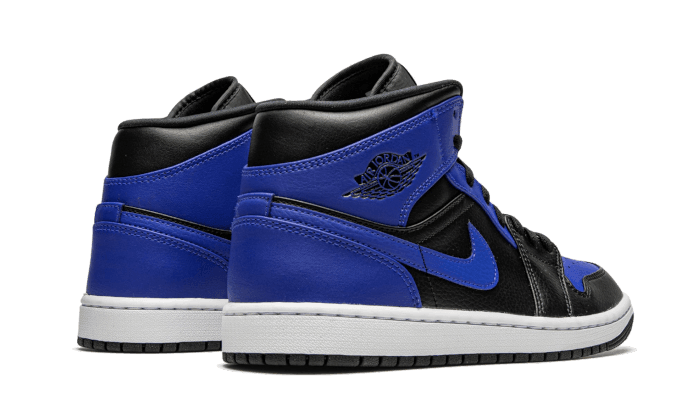 Air Jordan 1 Mid Hyper Royal Tumbled Leather - Exclufy