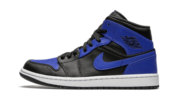 Air Jordan 1 Mid Hyper Royal Tumbled Leather - Exclufy