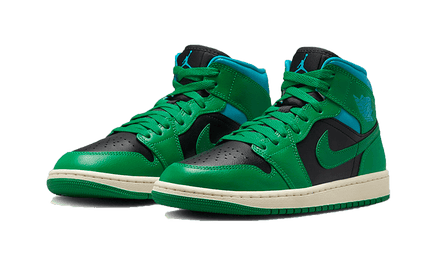 Air Jordan 1 Mid Lucky Green Aquatone - Exclufy