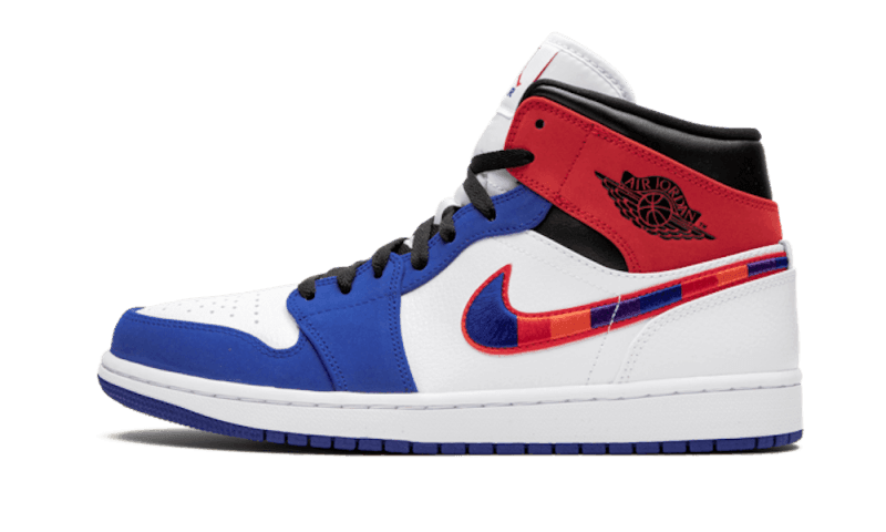 Air Jordan 1 Mid Multicolor Swoosh - Exclufy