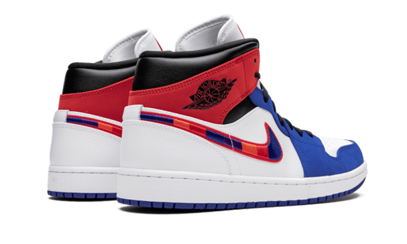 Air Jordan 1 Mid Multicolor Swoosh - Exclufy