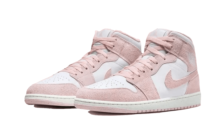 Air Jordan 1 Mid Pink Suede - Exclufy