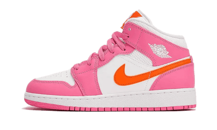 Air Jordan 1 Mid Pinksicle Safety Orange - Exclufy