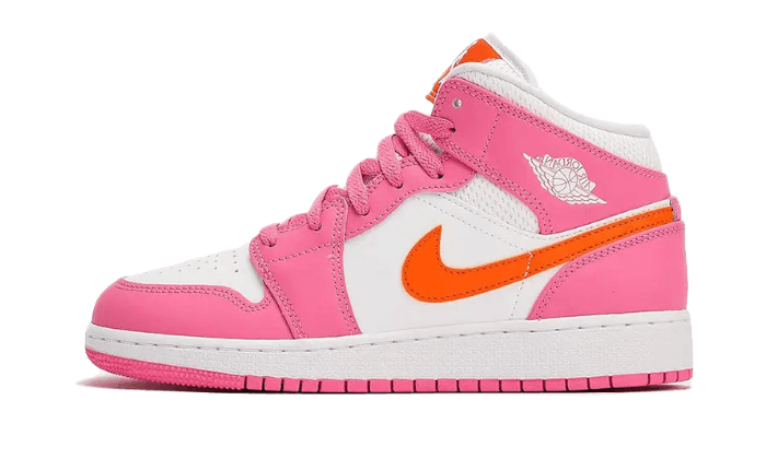 Air Jordan 1 Mid Pinksicle Safety Orange - Exclufy