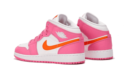 Air Jordan 1 Mid Pinksicle Safety Orange - Exclufy