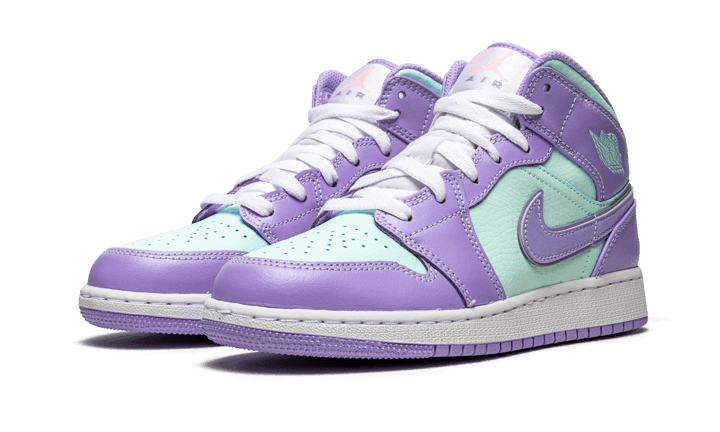 Air Jordan 1 Mid Purple Aqua - Exclufy