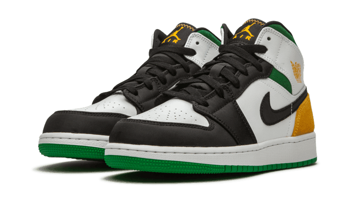 Air Jordan 1 Mid SE White Laser Orange Lucky Green - Exclufy