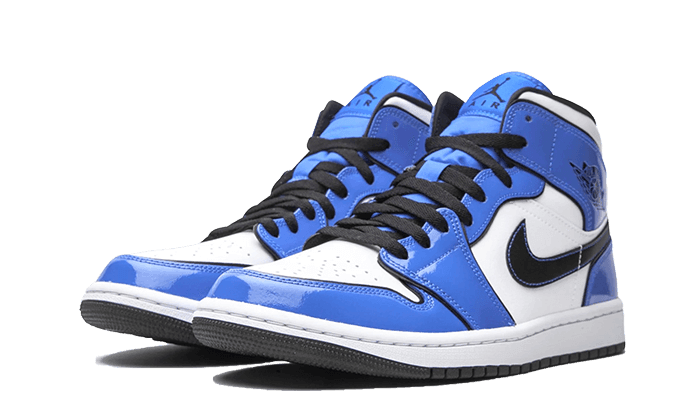 Air Jordan 1 Mid Signal Blue - Exclufy