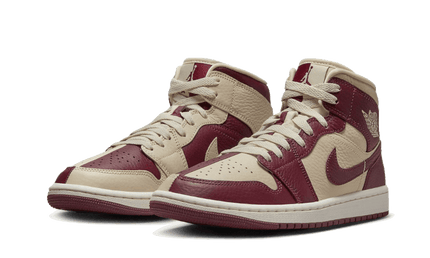 Air Jordan 1 Mid Split Beach Cherrywood Red - Exclufy