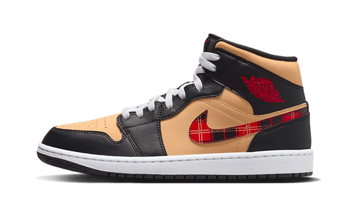 Air Jordan 1 Mid SE Tartan Swoosh - Exclufy