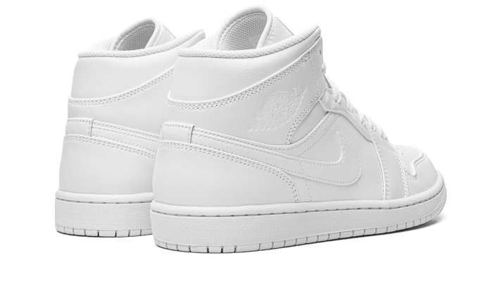 Air Jordan 1 Mid Triple White (2022) - Exclufy