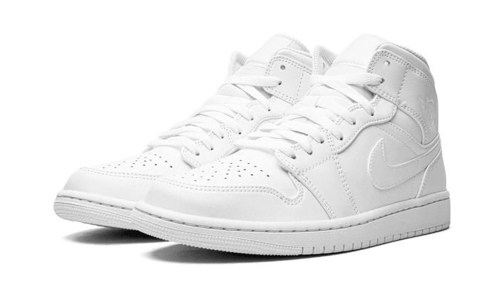 Air Jordan 1 Mid Triple White (2022) - Exclufy