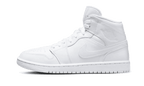 Air Jordan 1 Mid Triple White Patent Swoosh - Exclufy
