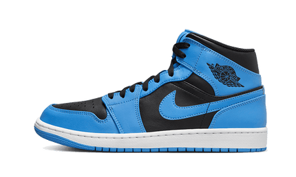 Air Jordan 1 Mid University Blue Black - Exclufy