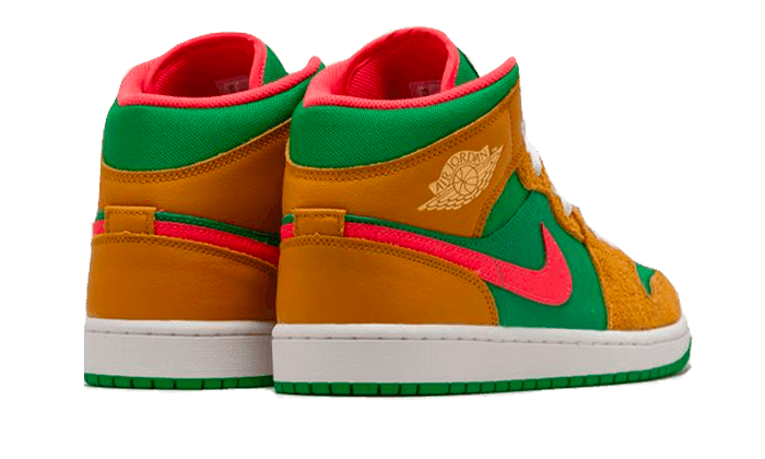 Air Jordan 1 Mid Wheat Watermelon