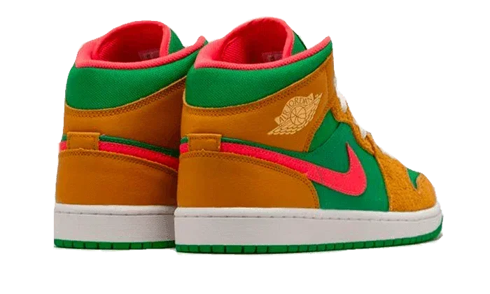 Air Jordan 1 Mid Wheat Watermelon - Exclufy