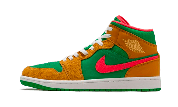 Air Jordan 1 Mid Wheat Watermelon