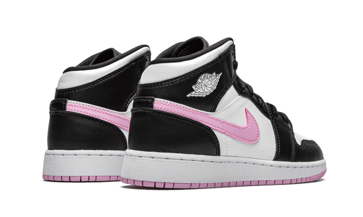 Air Jordan 1 Mid White Black Light Arctic Pink - Exclufy