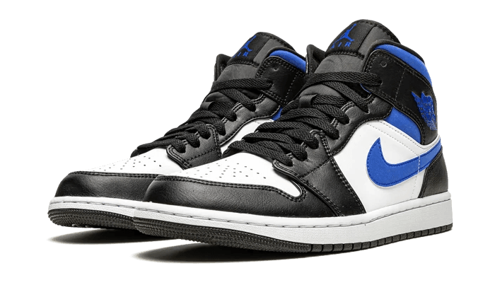 Air Jordan 1 Mid White Black Royal - Exclufy