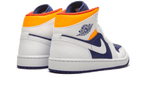 Air Jordan 1 Mid White Laser Orange Deep Royal Blue - Exclufy