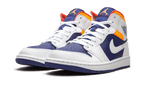 Air Jordan 1 Mid White Laser Orange Deep Royal Blue - Exclufy