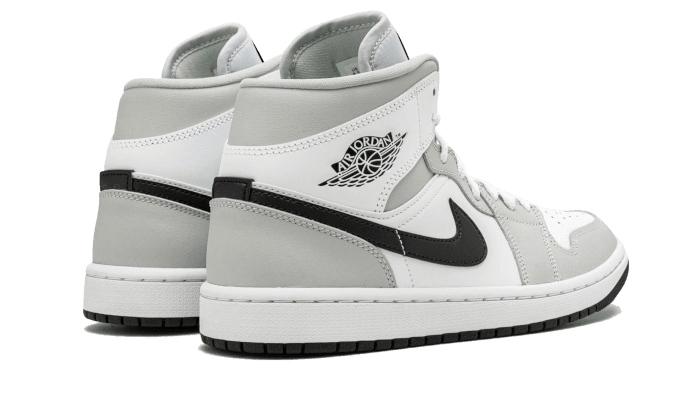 Air Jordan 1 Mid White Light Smoke Grey - Exclufy