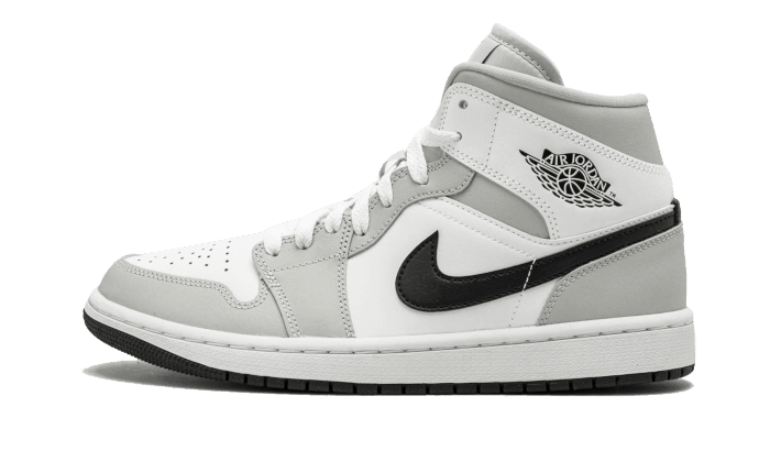 Air Jordan 1 Mid White Light Smoke Grey - Exclufy