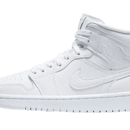 Air Jordan 1 Mid White Snakeskin - Exclufy