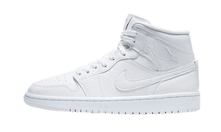 Air Jordan 1 Mid White Snakeskin - Exclufy