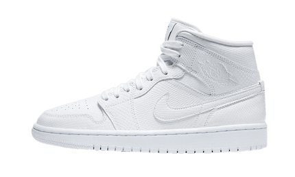 Air Jordan 1 Mid White Snakeskin - Exclufy