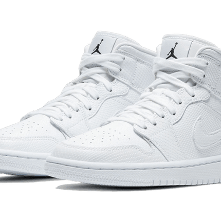 Air Jordan 1 Mid White Snakeskin - Exclufy