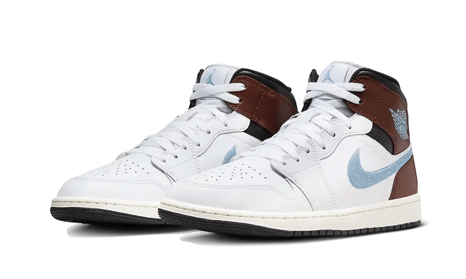 Air Jordan 1 Retro Mid SE Brown Blue Grey - Exclufy