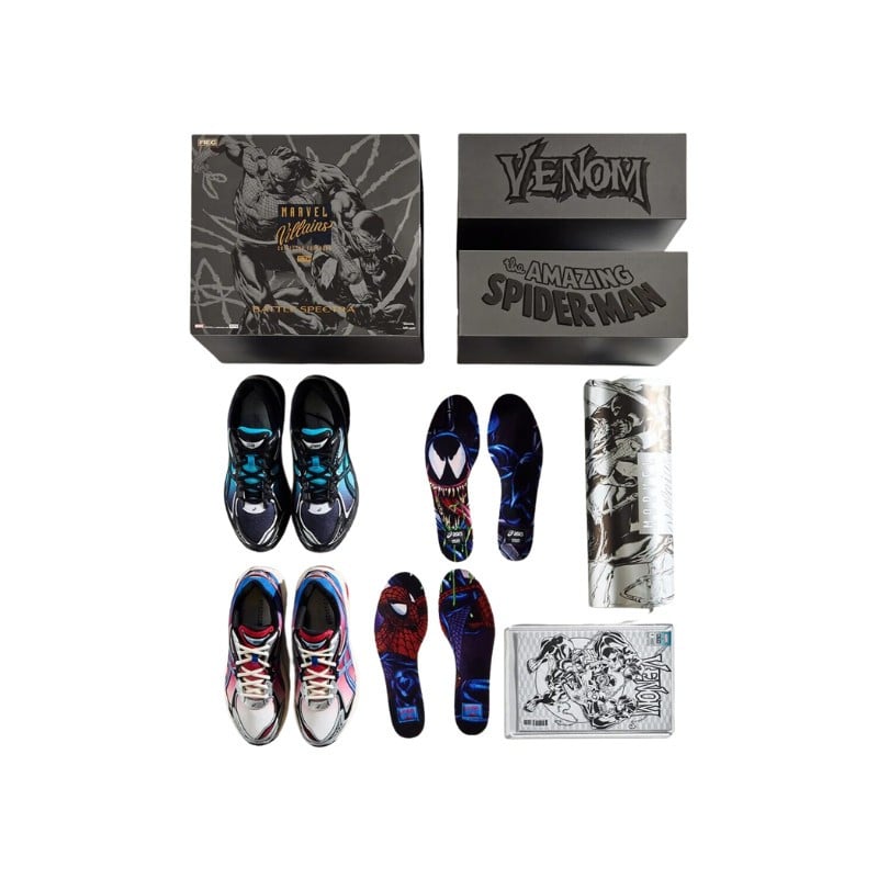 ASICS GT-2160 Kith Marvel Villains Spider-Man/Venom Battle Spectra Pack Sealed Box (Comic Included) - Exclufy