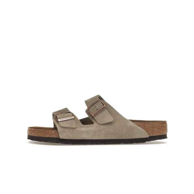 Birkenstock Arizona Soft Assise Plantaire Suede Taupe - Exclufy