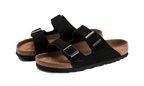 Birkenstock Arizona Suede Leather Soft Footbed Black - Exclufy