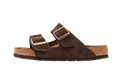 Birkenstock Arizona Suede Leather Soft Footbed Mocha - Exclufy
