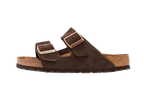 Birkenstock Arizona Suede Leather Soft Footbed Mocha - Exclufy