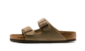 Birkenstock Arizona Suede Leather Soft Footbed Taupe - Exclufy